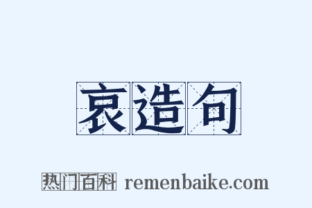 哀造句是什么意思的图片